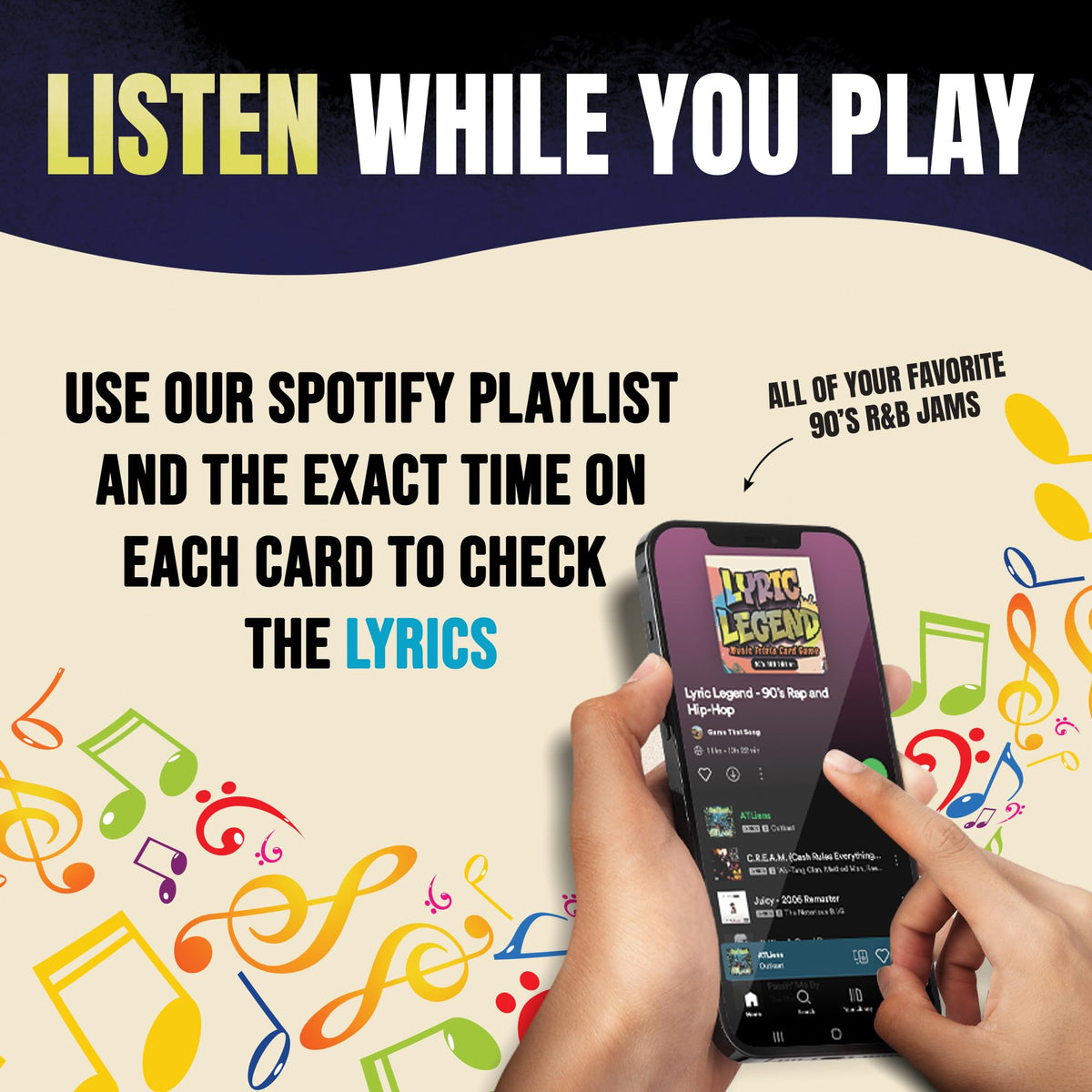 Lyric Legend 90s R&B Trivia Game